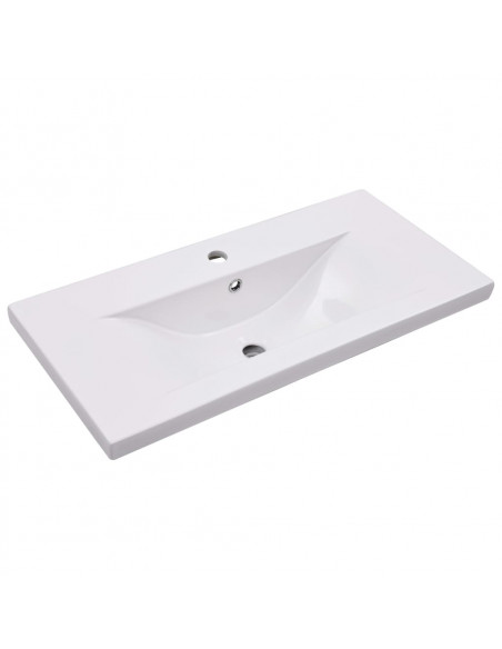 Mobile con Lavabo Integrato Grigio Cemento in Legno Multistrato