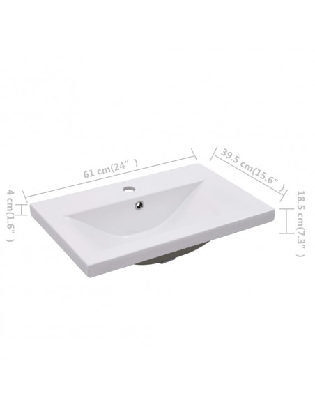 Mobile con Lavabo Integrato Nero in Legno Multistrato