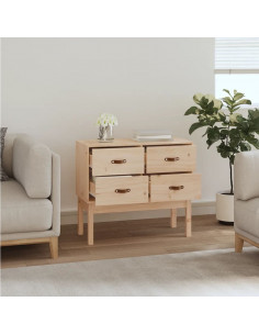 Mobile Consolle 90x40x78 cm in Legno Massello di Pino