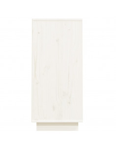 Mobile Consolle Bianco 60x34x75 cm in Legno Massello di Pino