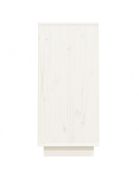 Mobile Consolle Bianco 60x34x75 cm in Legno Massello di Pino