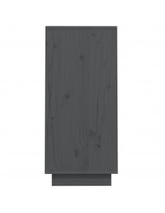 Mobile Consolle Grigio 60x34x75 cm in Legno Massello di Pino