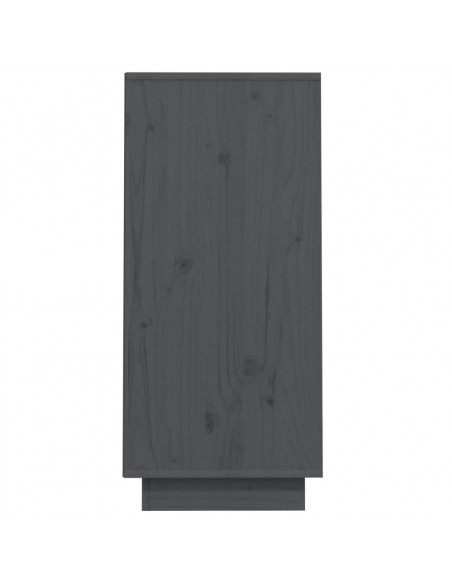 Mobile Consolle Grigio 60x34x75 cm in Legno Massello di Pino