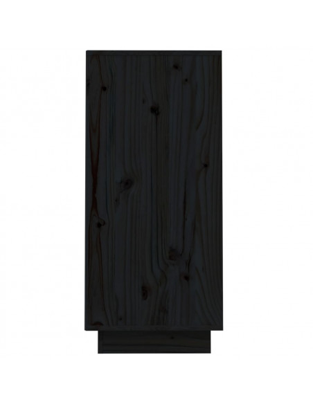 Mobile Consolle Nero 60x34x75 cm in Legno Massello di Pino