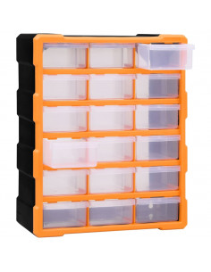 Mobile Contenitore con 18 Cassetti Medi 38x16x47 cm