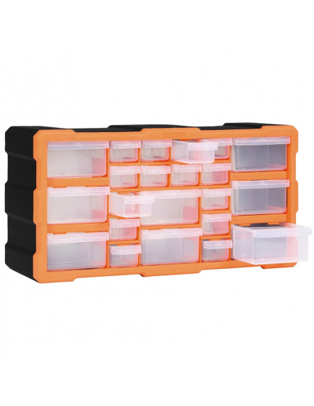Mobile Contenitore con 22 Cassetti 49x16x25,5 cm