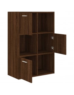 Mobile Contenitore in Rovere Marrone 60x29,5x90 cm