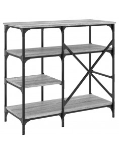 Mobile Cucina Grigio Sonoma 90x40x84 cm Multistrato e Metallo