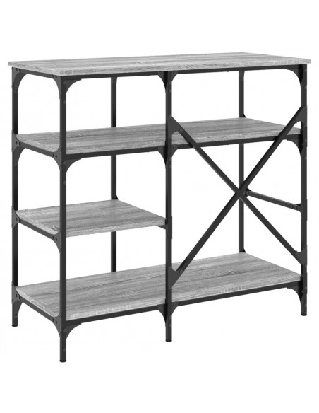 Mobile Cucina Grigio Sonoma 90x40x84 cm Multistrato e Metallo