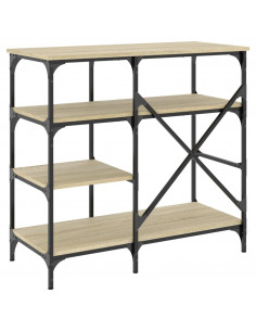 Mobile Cucina Rovere Sonoma 90x40x84 cm Multistrato e Metallo