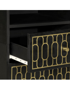 Mobile da Bagno 38x33x160 cm in Legno Massello di Mango