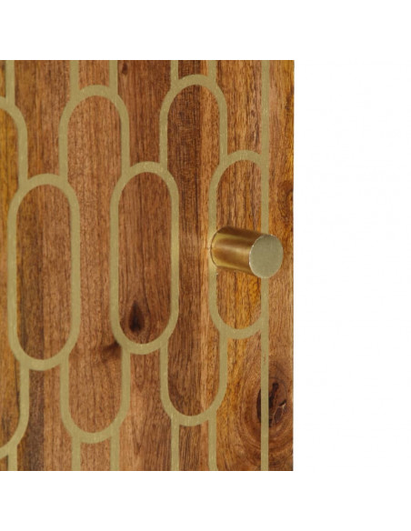 Mobile da Bagno 38x33x58 cm in Legno Massello di Mango