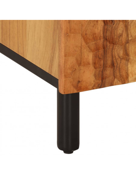 Mobile da Bagno 38x33x58cm in Legno Massello di Acacia