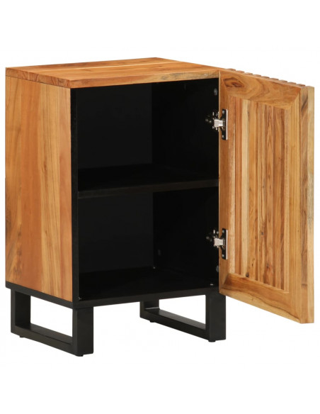 Mobile da Bagno 38x34x58 cm in Legno Massello di Acacia