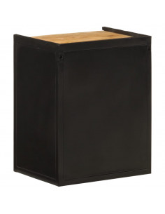 Mobile da Bagno 40x30x50 cm in Ferro e Legno Massello di Mango