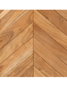 Mobile da Bagno 40x30x60 cm in Legno Massello di Acacia e Ferro