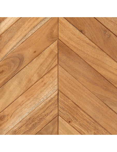 Mobile da Bagno 40x30x60 cm in Legno Massello di Acacia e Ferro