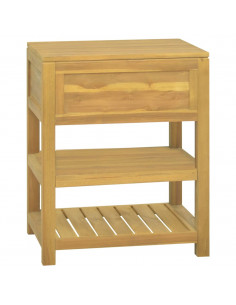 Mobile da Bagno 60x45x75 cm in Legno Massello di Teak