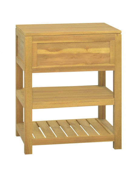 Mobile da Bagno 60x45x75 cm in Legno Massello di Teak
