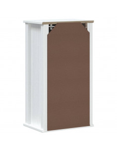 Mobile da Bagno a Muro BERG Bianco 40x27x71,5 cm Massello Pino