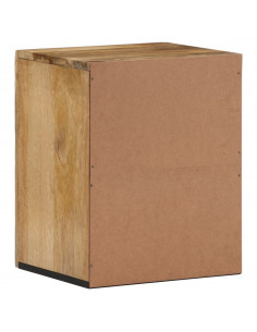 Mobile da Bagno a Parete 38x33x48 cm in Legno Massello di Mango