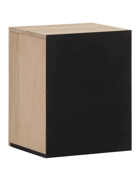 Mobile da Bagno a Parete 38x33x48 cm in Legno Massello di Mango