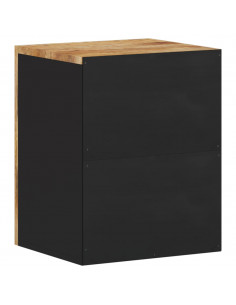 Mobile da Bagno a Parete 38x33x48 cm in Legno Massello di Mango