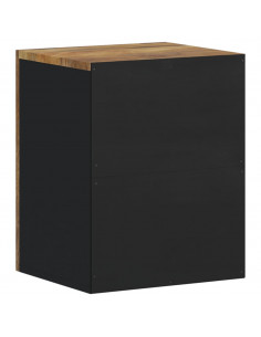 Mobile da Bagno a Parete 38x33x48 cm in Legno Massello di Mango