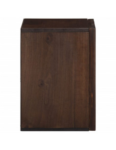 Mobile da Bagno a Parete 38x34x48 cm in Legno Massello di Mango