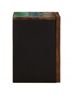 Mobile da Bagno a Parete 38x34x48cm in Legno Massello di Acacia