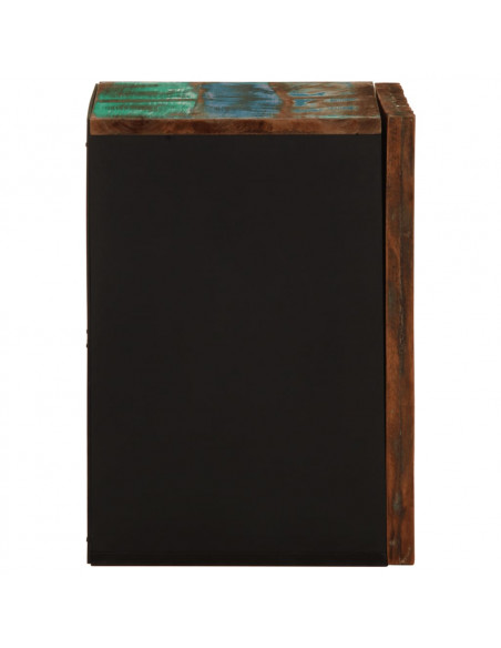 Mobile da Bagno a Parete 38x34x48cm in Legno Massello di Acacia