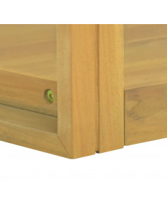 Mobile da Bagno a Parete 45x45x35 cm in Legno Massello di Teak