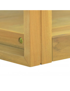 Mobile da Bagno a Parete 90x45x35 cm in Legno Massello di Teak