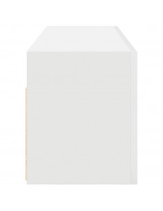 Mobile da Bagno a Parete Bianco 100x25x30 cm in Truciolato