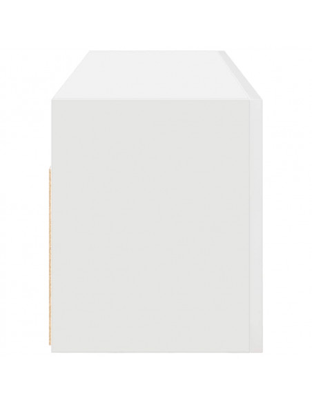 Mobile da Bagno a Parete Bianco 100x25x30 cm in Truciolato