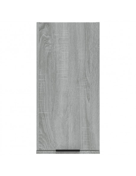 Mobile da Bagno a Parete Grigio Sonoma 32x20x67 cm