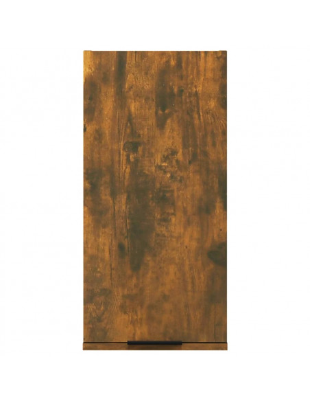 Mobile da Bagno a Parete Rovere Fumo 32x20x67 cm