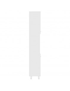 Mobile da Bagno Bianco 30x30x179 cm in Legno Multistrato