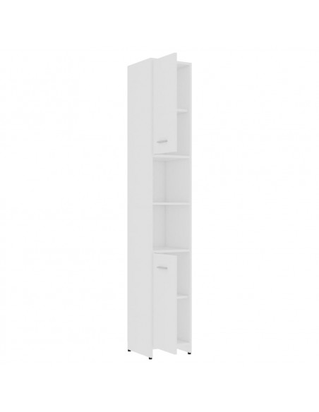 Mobile da Bagno Bianco 30x30x183,5 cm in Legno Multistrato