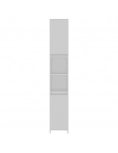 Mobile da Bagno Bianco 30x30x183,5 cm in Legno Multistrato