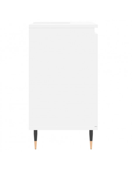 Mobile da Bagno Bianco 58x33x60 cm in Legno Multistrato