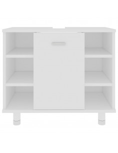 Mobile da Bagno Bianco 60x32x53,5 cm in Legno Multistrato