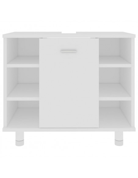 Mobile da Bagno Bianco 60x32x53,5 cm in Legno Multistrato