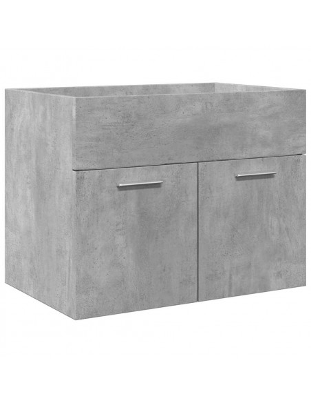 Mobile da Bagno con Lavabo Integrato Grigio Cemento