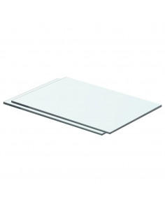 Mensole in Vetro Trasparente 2 pz 40x20 cm 2