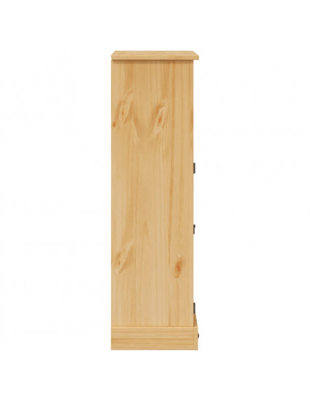 Mobile da Bagno Corona 70x33x110 cm in Legno Massello di Pino
