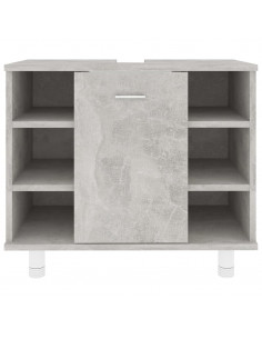 Mobile da Bagno Grigio Cemento 60x32x53,5 cm Legno Multistrato