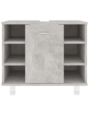 Mobile da Bagno Grigio Cemento 60x32x53,5 cm Legno Multistrato
