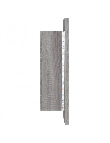 Mobile da Bagno Grigio Sonoma 40x12x45cm in Legno Multistrato