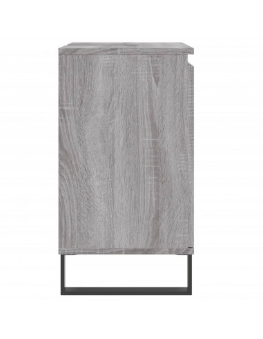 Mobile da Bagno Grigio Sonoma 58x33x60 cm in Legno Multistrato
